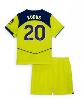 Billige Fotballdrakt Tottenham Hotspur Mohammed Kudus #20 Replika Tredjedraktsett Barn 2025-26 Kortermet (med bukser)